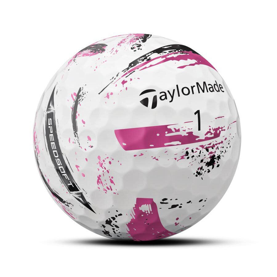 TaylorMade SpeedSoft Ink Multi-Pack Golf Balls - Dozen