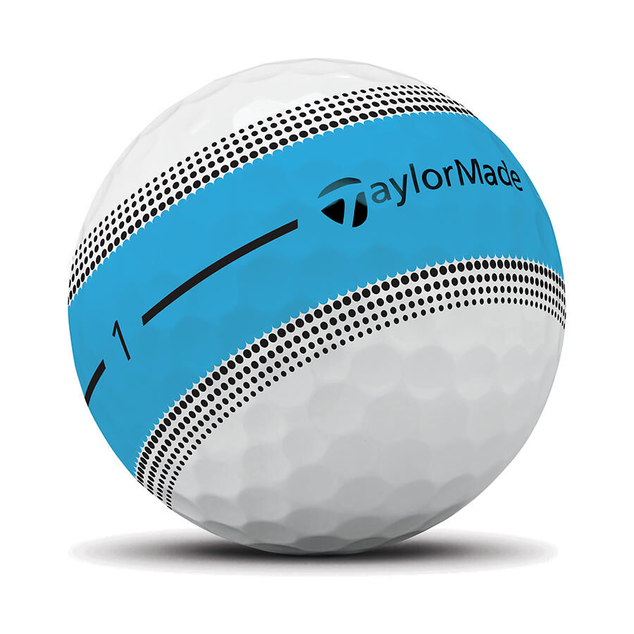 TaylorMade Tour Response Stripe Neon Multi Golf Balls - Dozen