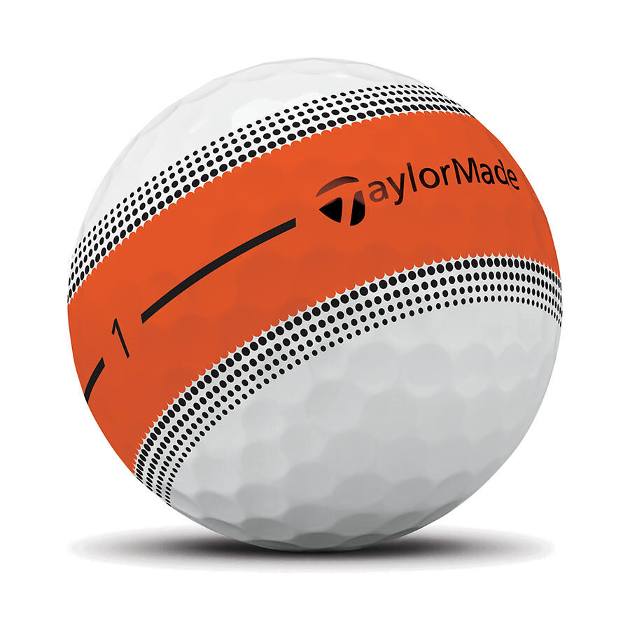 TaylorMade Tour Response Stripe Neon Multi Golf Balls - Dozen