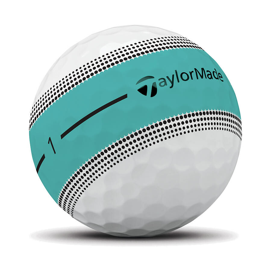 TaylorMade Tour Response Stripe Neon Multi Golf Balls - Dozen