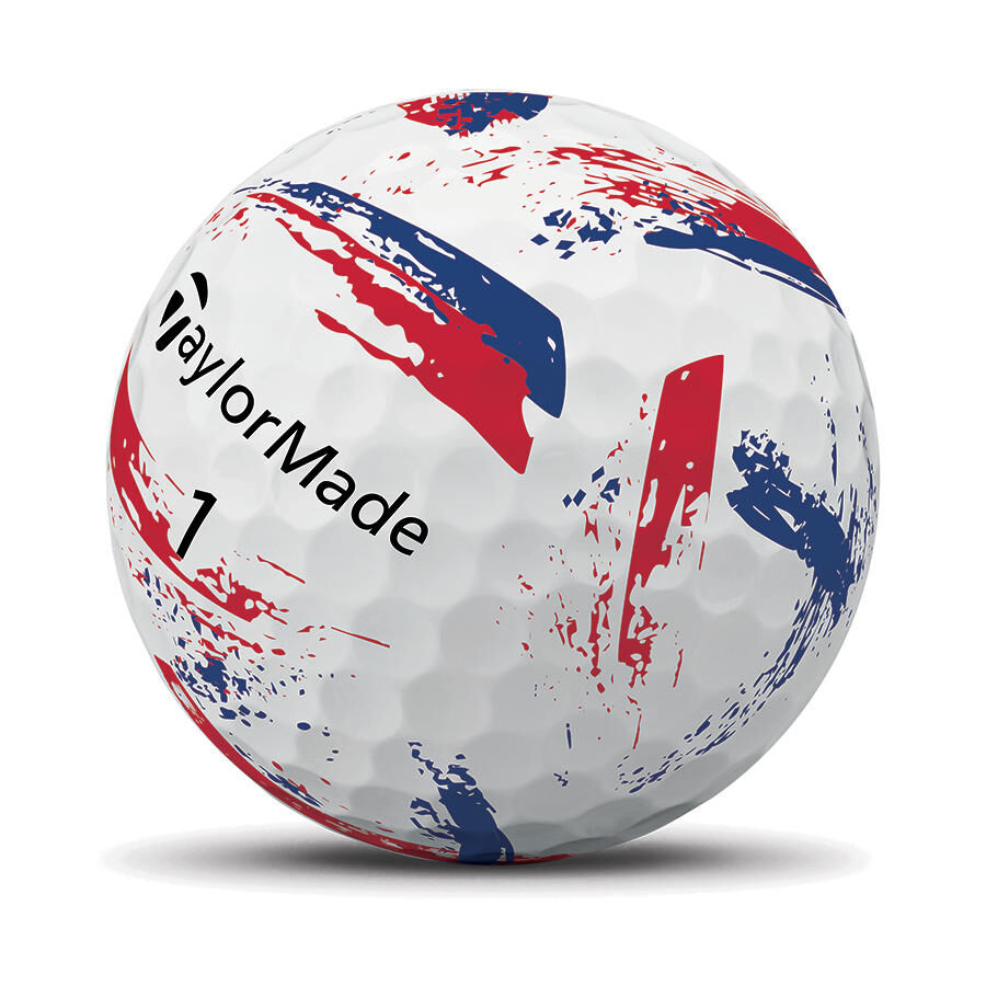 TaylorMade SpeedSoft Red Ink Golf Balls - Dozen