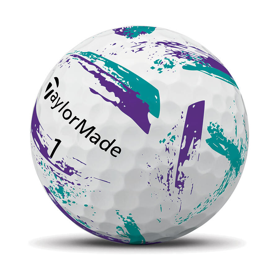 TaylorMade SpeedSoft Purple Ink Golf Balls - Dozen