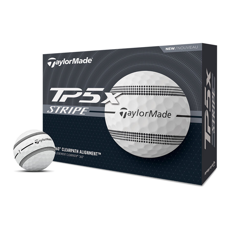 TaylorMade TP5X Stripe Golf Balls - Dozen
