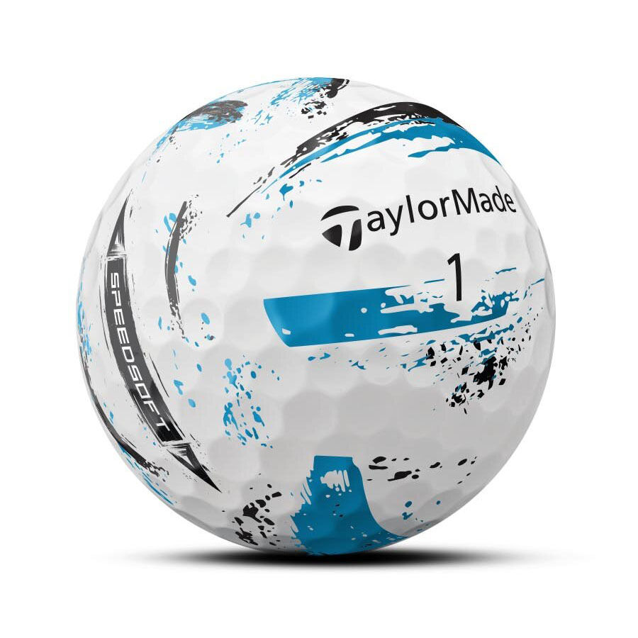 TaylorMade SpeedSoft Ink Blue Golf Balls - Dozen