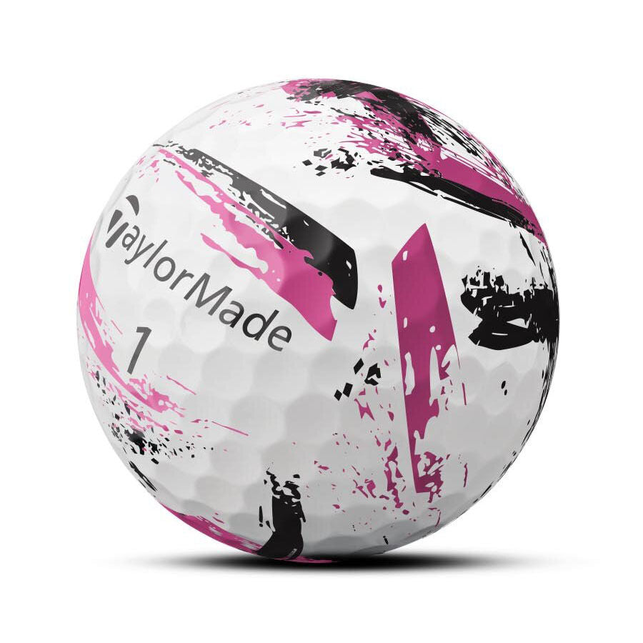 TaylorMade SpeedSoft Ink Pink Golf Balls - Dozen