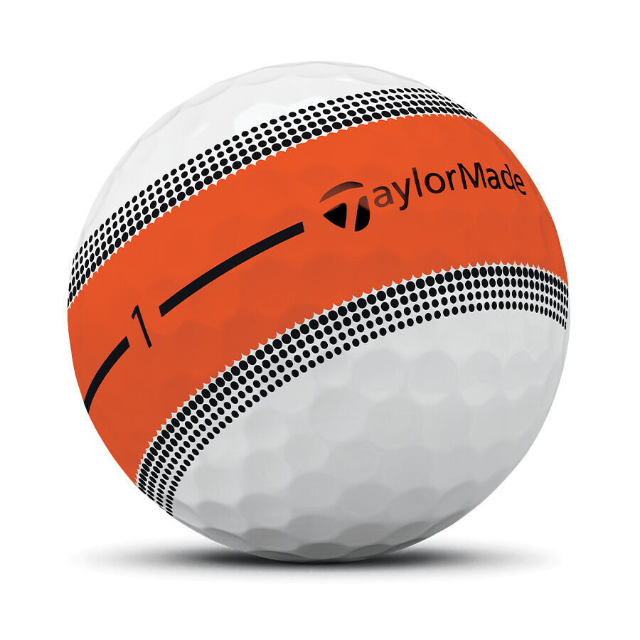 TaylorMade Tour Response Stripe Neon Multi-Pack Golf Balls - Dozen