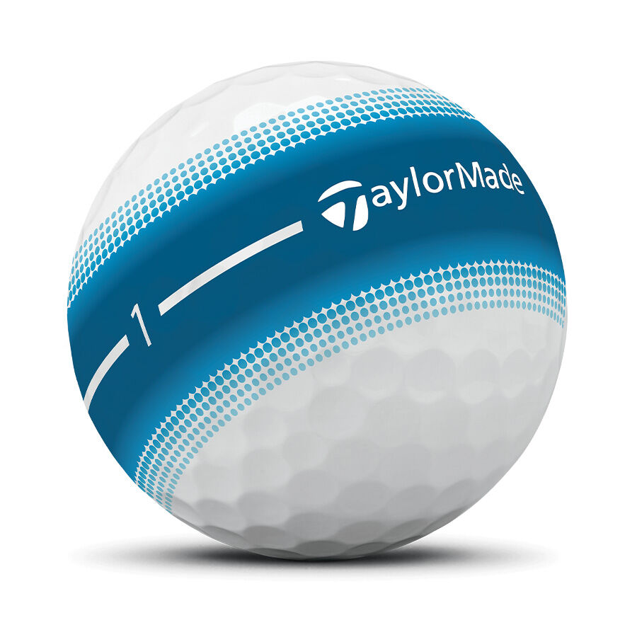 TaylorMade Tour Response Stripe Neon Multi-Pack Golf Balls - Dozen