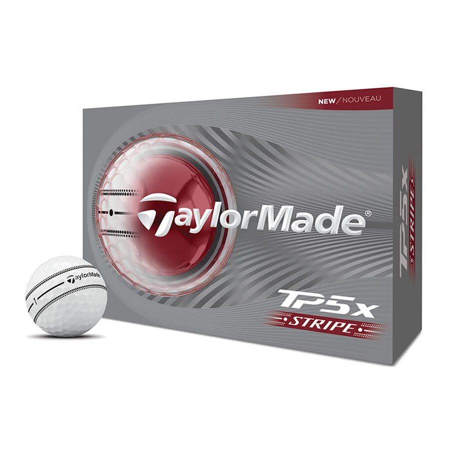 TaylorMade TP5x Stripe Golf Balls - Dozen