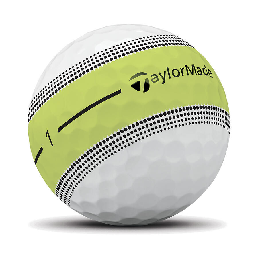 TaylorMade Tour Response Stripe Neon Multi Golf Balls - Dozen