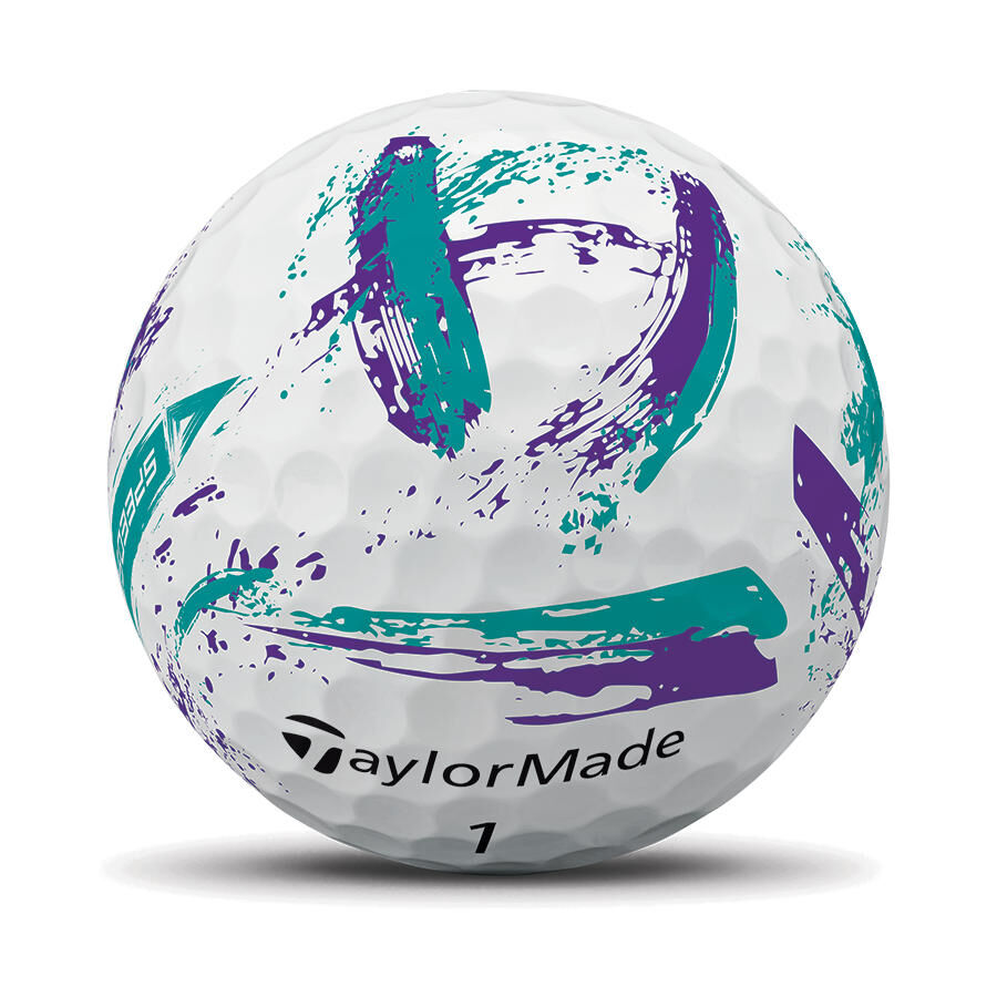 TaylorMade SpeedSoft Purple Ink Golf Balls - Dozen