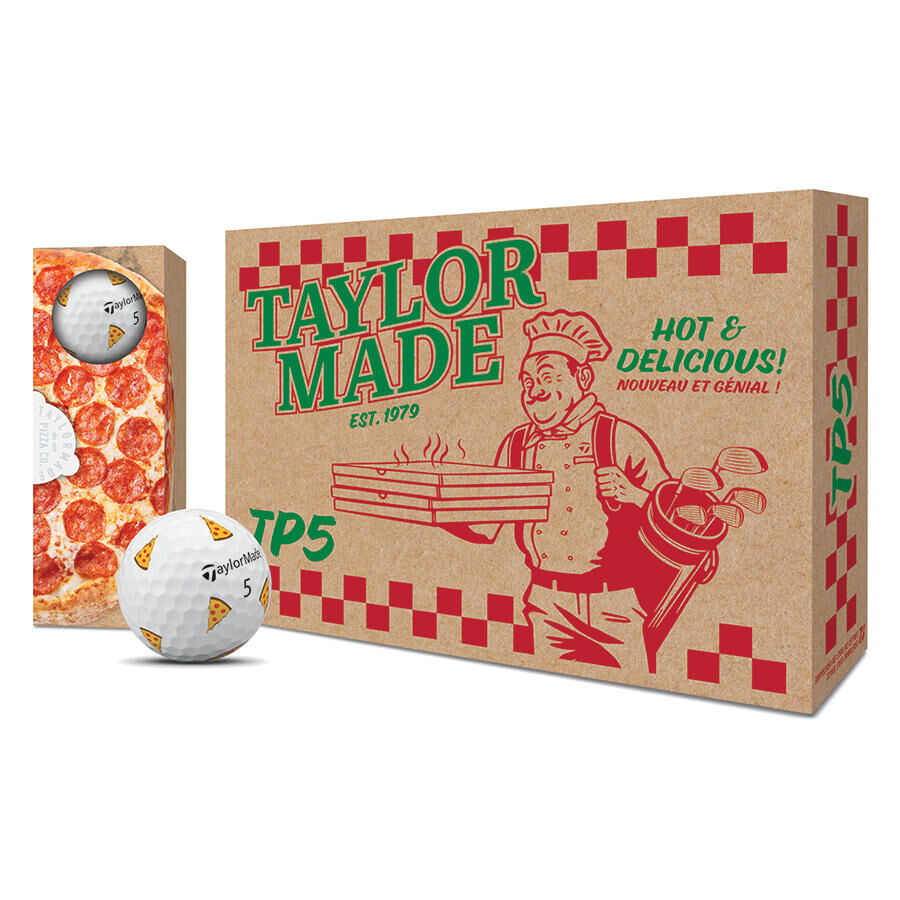TaylorMade TP5 pix Pizza Party Golf Balls - Dozen