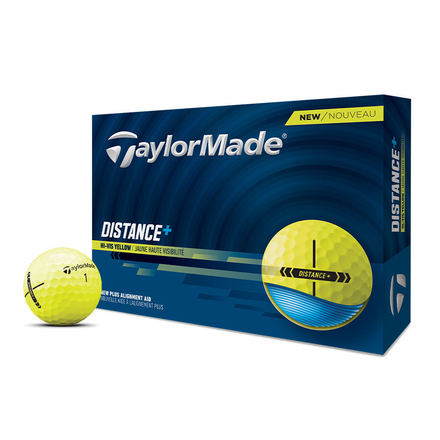 TaylorMade Distance+ Yellow Golf Balls