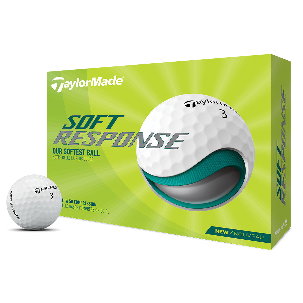 TaylorMade Soft Response Golf Balls - Dozen